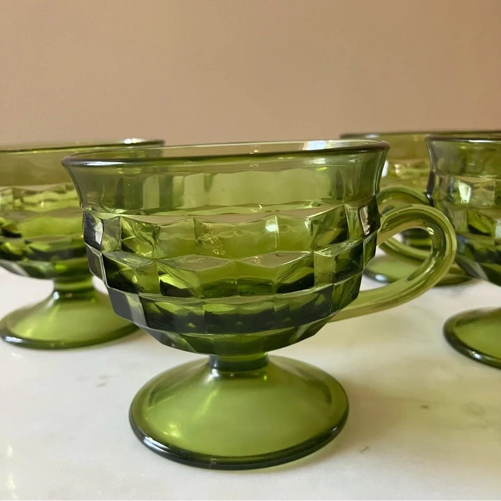 INDIANA GLASS Whitehall Colony Punch Cups Set of 4